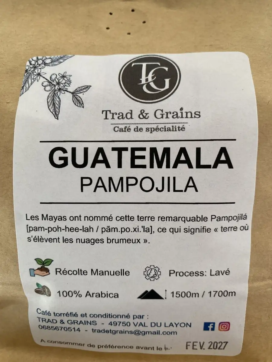 Café Guatemala PAMPOJILA 250gr Moulu