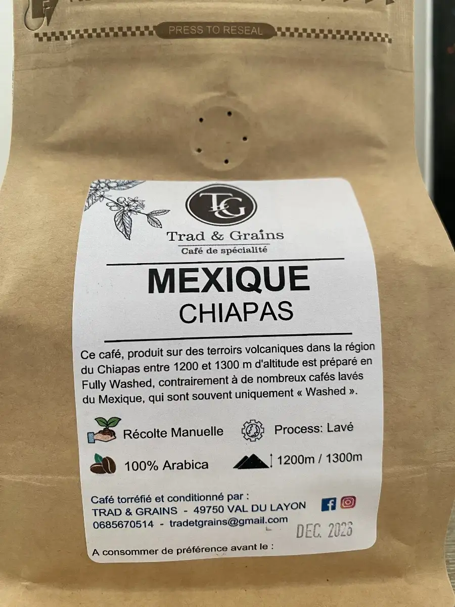 Café Mexique CHIAPAS 250gr Moulu