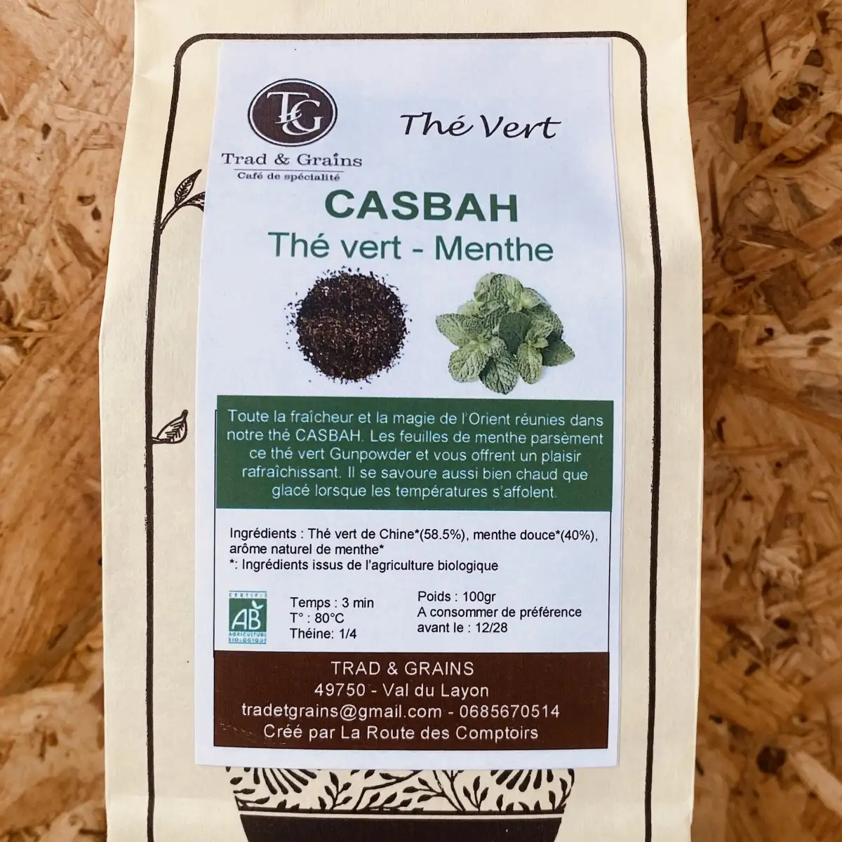 THE VERT CASBAH sachet 100gr