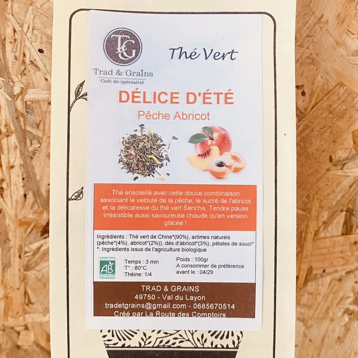 THE VERT DÉLICE D'ÉTÉ sachet 100gr
