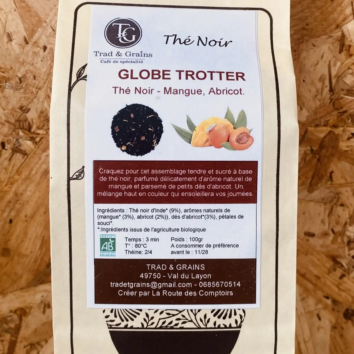 THE NOIR GLOBE TROTTER sachet 100gr