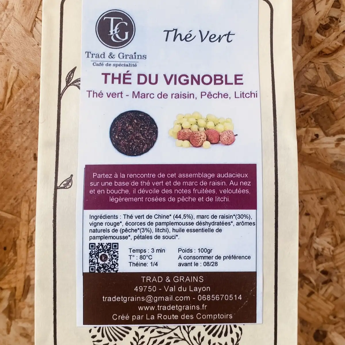 THE VERT DU VIGNOBLE sachet 100gr