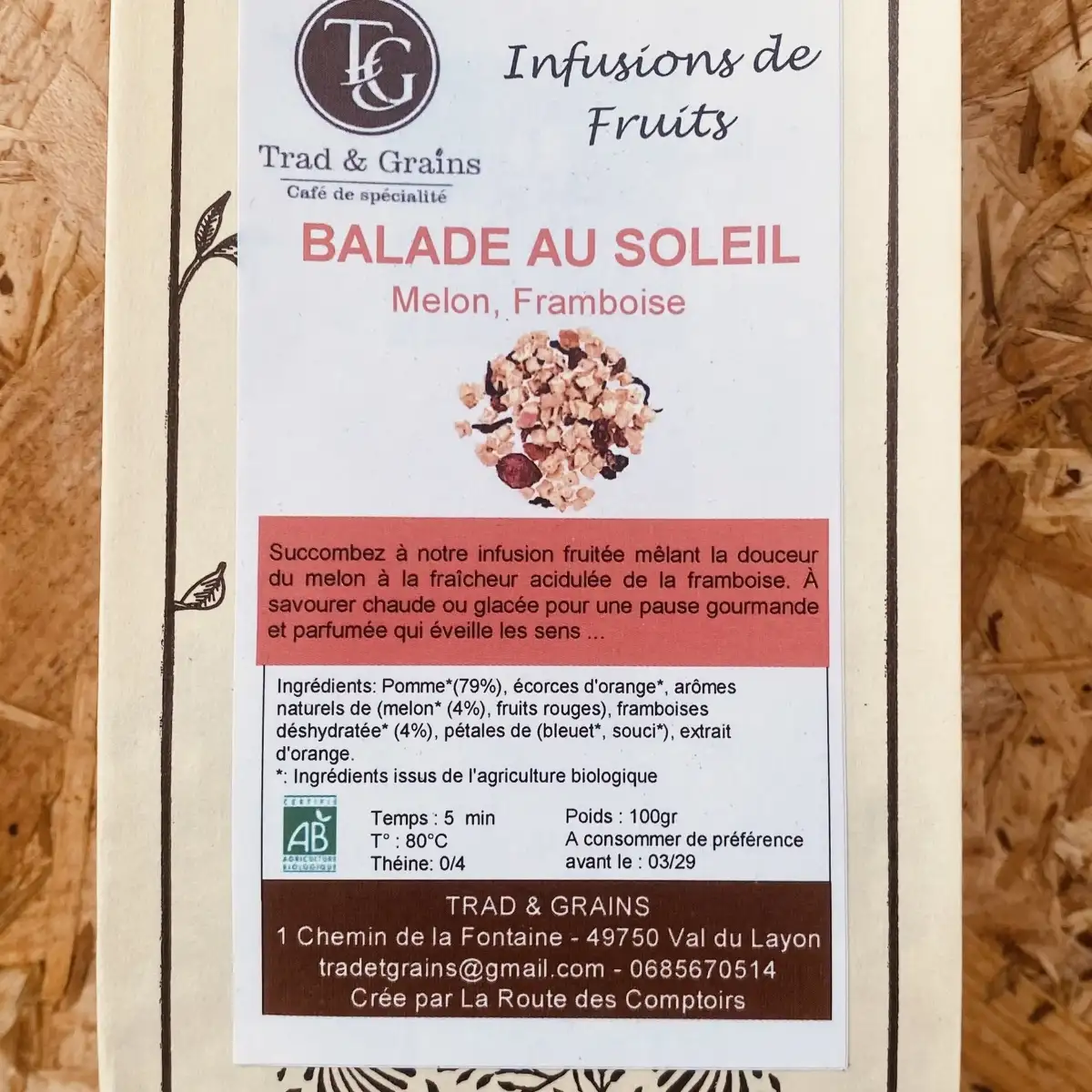 INFUSION BALADE AU SOLEIL sachet 100gr