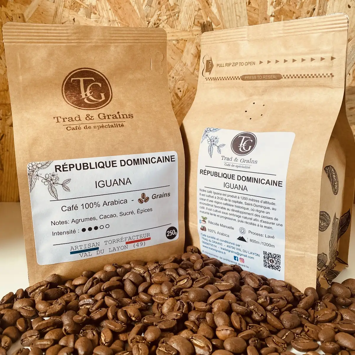 Café République Dominicaine IGUANA Grains