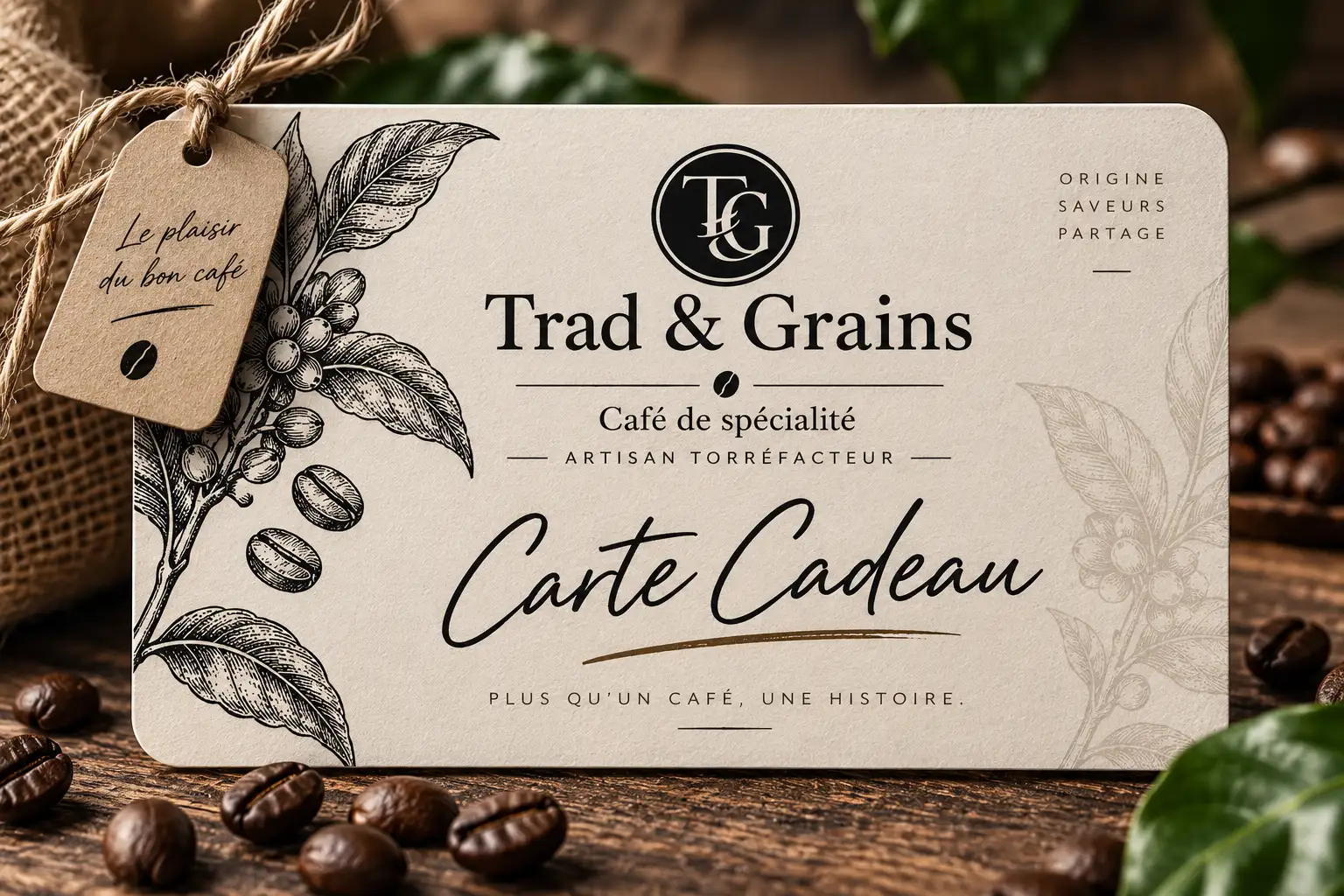 Carte Cadeau TRAD & GRAINS (montant libre)